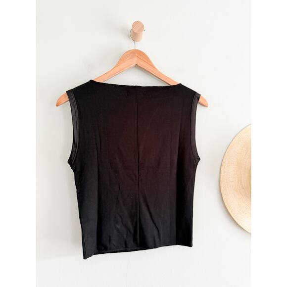 J.Crew | Refined rib shell tank top in Black | Sz M - Picture 9 of 10